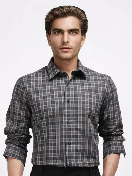 Leader Plaid Dress Shirt